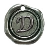 Pendant. Fashion Zinc Alloy Jewelry Findings. Letter 19x19mm. Sold by Bag
