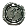 Pendant. Fashion Zinc Alloy Jewelry Findings. Letter 19x19mm. Sold by Bag