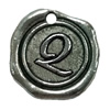 Pendant. Fashion Zinc Alloy Jewelry Findings. Letter 19x19mm. Sold by Bag
