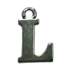 Pendant. Fashion Zinc Alloy Jewelry Findings. Letter 19x13mm. Sold by Bag
