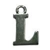 Pendant. Fashion Zinc Alloy Jewelry Findings. Letter 19x13mm. Sold by Bag