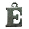 Pendant. Fashion Zinc Alloy Jewelry Findings. Letter 15x12mm. Sold by Bag
