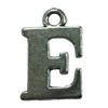 Pendant. Fashion Zinc Alloy Jewelry Findings. Letter 15x12mm. Sold by Bag