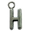 Pendant. Fashion Zinc Alloy Jewelry Findings. Letter 16x7mm. Sold by Bag
