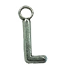 Pendant. Fashion Zinc Alloy Jewelry Findings. Letter 16x6mm. Sold by Bag
