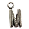 Pendant. Fashion Zinc Alloy Jewelry Findings. Letter 16x8mm. Sold by Bag
