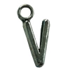 Pendant. Fashion Zinc Alloy Jewelry Findings. Letter 16x7mm. Sold by Bag