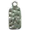 Pendant. Fashion Zinc Alloy Jewelry Findings. Letter 26x12mm. Sold by Bag