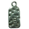 Pendant. Fashion Zinc Alloy Jewelry Findings. Letter 26x12mm. Sold by Bag