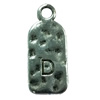 Pendant. Fashion Zinc Alloy Jewelry Findings. Letter 26x12mm. Sold by Bag
