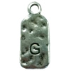 Pendant. Fashion Zinc Alloy Jewelry Findings. Letter 26x12mm. Sold by Bag