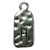 Pendant. Fashion Zinc Alloy Jewelry Findings. Letter 26x12mm. Sold by Bag