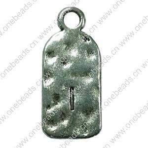 Pendant. Fashion Zinc Alloy Jewelry Findings. Letter 26x12mm. Sold by Bag