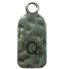 Pendant. Fashion Zinc Alloy Jewelry Findings. Letter 26x12mm. Sold by Bag