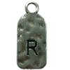 Pendant. Fashion Zinc Alloy Jewelry Findings. Letter 26x12mm. Sold by Bag
