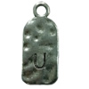 Pendant. Fashion Zinc Alloy Jewelry Findings. Letter 26x12mm. Sold by Bag