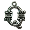 Pendant. Fashion Zinc Alloy Jewelry Findings. Letter 25x20mm. Sold by Bag
