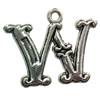 Pendant. Fashion Zinc Alloy Jewelry Findings. Letter 25x20mm. Sold by Bag