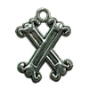 Pendant. Fashion Zinc Alloy Jewelry Findings. Letter 25x20mm. Sold by Bag
