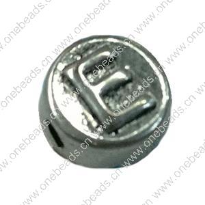 Beads. Fashion Zinc Alloy jewelry findings. Flat Round 10x10mm. Sold by Bag