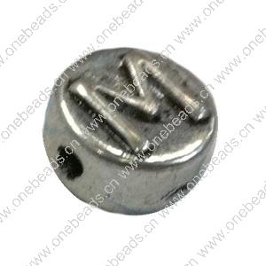 Beads. Fashion Zinc Alloy jewelry findings. Flat Round 10x10mm. Sold by Bag