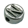 Beads. Fashion Zinc Alloy jewelry findings. Flat Round 10x10mm. Sold by Bag
