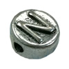 Beads. Fashion Zinc Alloy jewelry findings. Flat Round 10x10mm. Sold by Bag