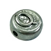 Beads. Fashion Zinc Alloy jewelry findings. Flat Round 10x10mm. Sold by Bag
