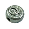 Beads. Fashion Zinc Alloy jewelry findings. Flat Round 10x10mm. Sold by Bag