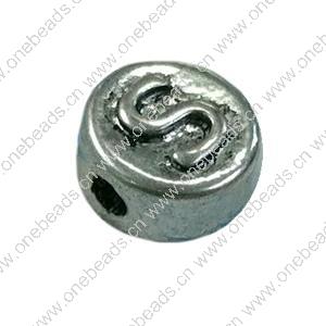 Beads. Fashion Zinc Alloy jewelry findings. Flat Round 10x10mm. Sold by Bag