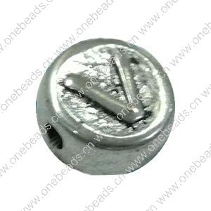 Beads. Fashion Zinc Alloy jewelry findings. Flat Round 10x10mm. Sold by Bag