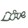 Pendant. Fashion Zinc Alloy Jewelry Findings. Letter 24x11mm. Sold by Bag
 
