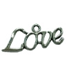 Pendant. Fashion Zinc Alloy Jewelry Findings. Letter 24x11mm. Sold by Bag 