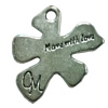 Pendant. Fashion Zinc Alloy Jewelry Findings. Flower 20x20mm. Sold by Bag