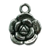 Pendant. Fashion Zinc Alloy Jewelry Findings. Flower 16x12mm. Sold by Bag
