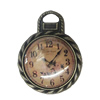 Zinc Alloy Enamel Pendant. Fashion Jewelry Findings. Clock 27x20.5mm. Sold by Bag
