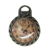 Zinc Alloy Enamel Pendant. Fashion Jewelry Findings. Clock 27x20.5mm. Sold by Bag