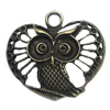 Pendant. Fashion Zinc Alloy Jewelry Findings. Animal 37x41.5mm，Sold by Bag 
