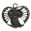 Pendant. Fashion Zinc Alloy Jewelry Findings. Animal 37x41.5mm，Sold by Bag 