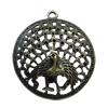 Pendant. Fashion Zinc Alloy Jewelry Findings. Animal 64x56mm，Sold by PC 
 