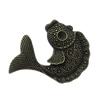 Pendant. Fashion Zinc Alloy Jewelry Findings. Animal 48.5x35.5mm，Sold by Bag 

