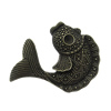 Pendant. Fashion Zinc Alloy Jewelry Findings. Animal 48.5x35.5mm，Sold by Bag 