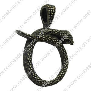 Pendant. Fashion Zinc Alloy Jewelry Findings. Animal 36x30mm，Sold by Bag 
