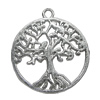 Pendant. Fashion Zinc Alloy Jewelry Findings. Tree 25x29mm，Sold by Bag 

