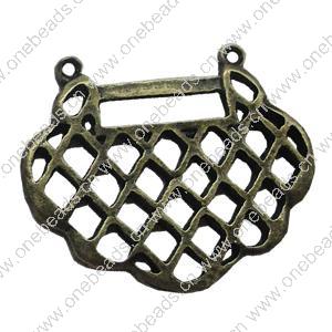 Connector. Fashion Zinc Alloy Jewelry Findings. 32x27mm. Sold by Bag