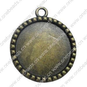 Zinc Alloy Cabochon Settings. Fashion Jewelry Findings. 34.5x29.5mm Inner dia：25mm. Sold by Bag