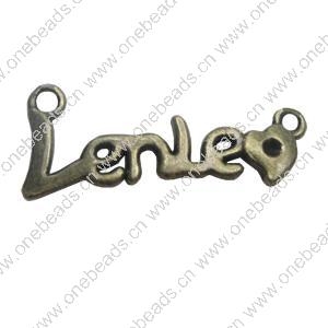 Connector. Fashion Zinc Alloy Jewelry Findings. 34x14mm. Sold by Bag