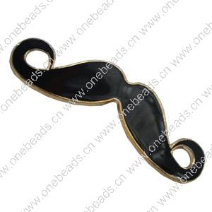Zinc Alloy Enamel Connector, Fashion jewelry findings 14x46mm, Sold by Bag
