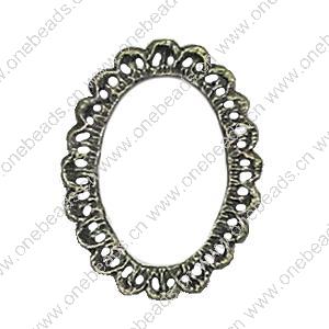 Donut. Fashion Zinc Alloy Jewelry Findings. 38x27.5mm. Sold by Bag