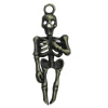 Pendant. Fashion Zinc Alloy Jewelry Findings. Skeleton 43x16mm. Sold by Bag 
